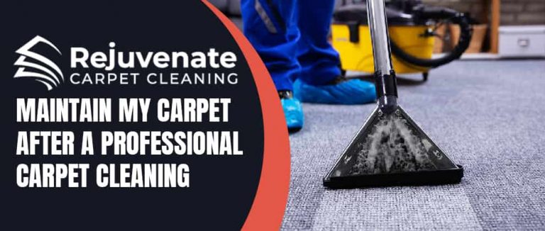 Maintain My Carpet After A Professional Carpet Cleaning